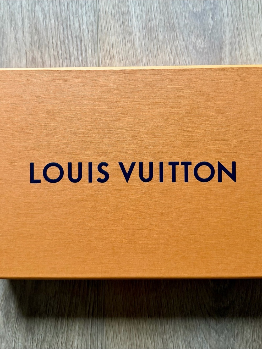 Small Agenda Size Louis Vuitton Orange Box with Navy Logo